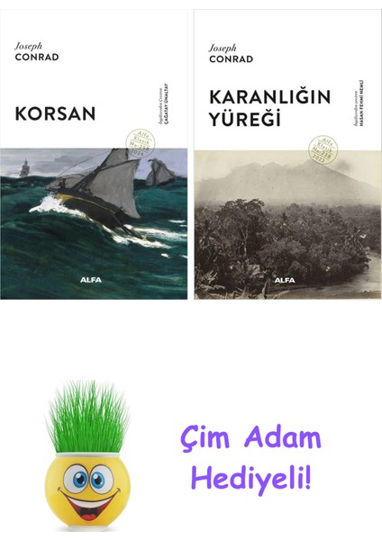 Joseph Conrad 2 Kitap Seti + Çim Adam Hediye