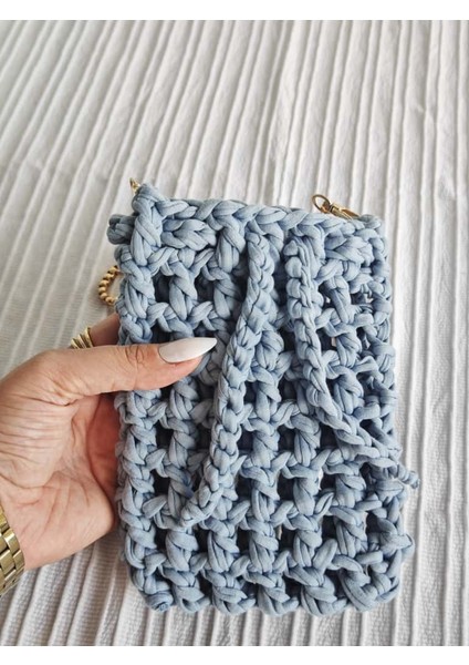 🧶 El Yapımı Penye Ip Telefon Çantası – 12 Renk Seçeneği ile Tarzınızı Yansıtın! fiyatları