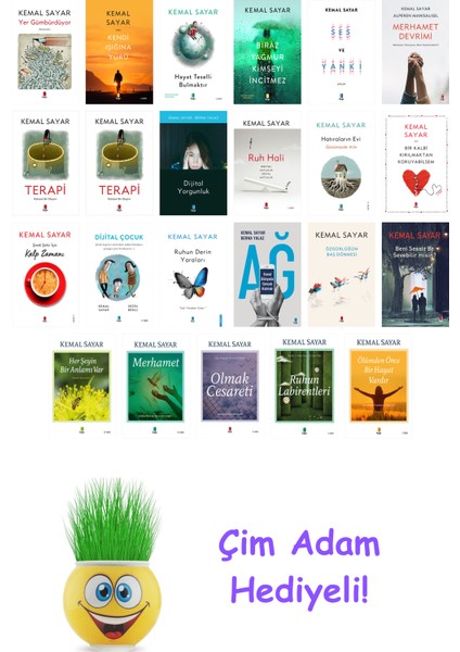 Kemal Sayar 23 Kitap Seti + Çim Adam Hediye