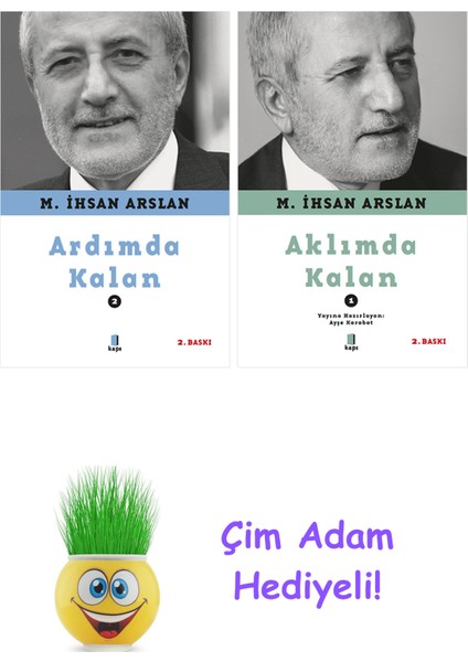 M. Ihsan Arslan 2 Kitap Seti + Çim Adam Hediye