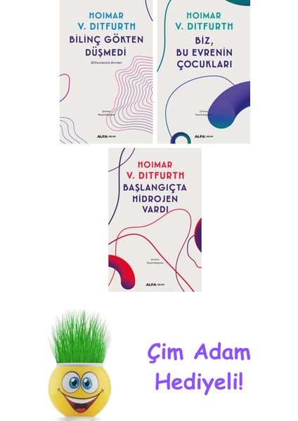 Hoimar Von Ditfurth 3 Kitap Seti + Çim Adam Hediye