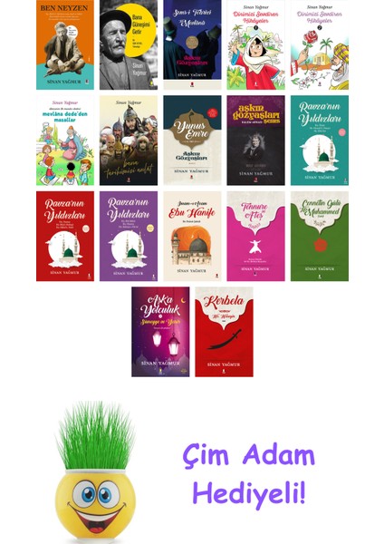 Sinan Yağmur 17 Kitap Seti + Çim Adam Hediye
