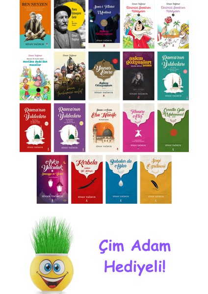 Sinan Yağmur 19 Kitap Seti + Çim Adam Hediye
