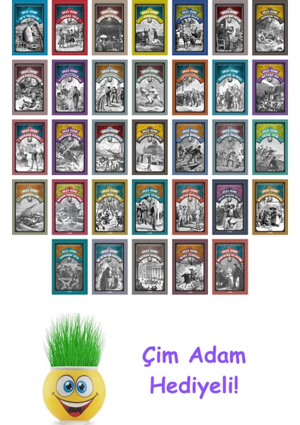 Jules Verne 33 Kitap Seti + Çim Adam Hediye