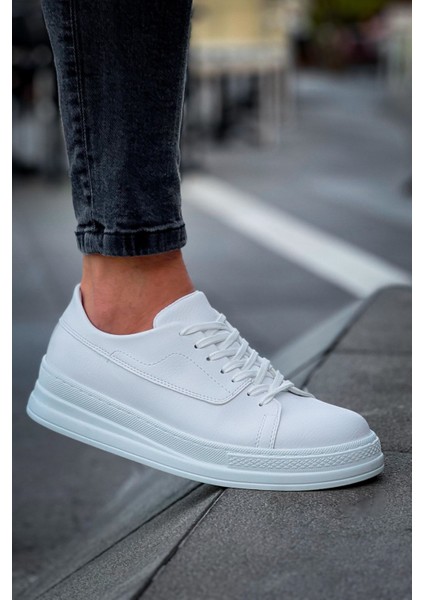 ZRC2401 Bağcıklı Günlük Rahat Erkek Spor Ayakkabı Beyaz