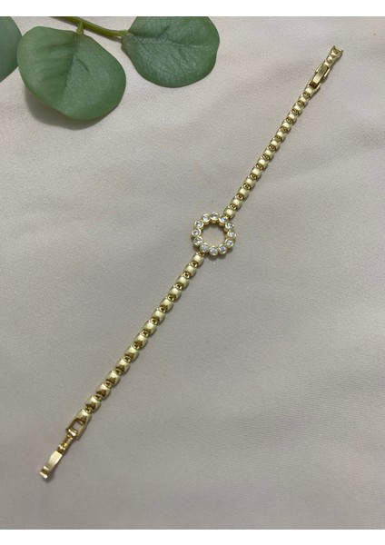 Xuping Xp 14 K Altın Kaplama Hediyelik Suya Dayanıklı Kadın Bileklik 17 cm 19 cm Ayarlanabilir