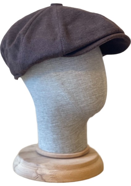 Standart Kışlık Yün Ingiliz Kasket Dökümlü Peaky Blinders Kasket Balıksırtı Kasket Arkası Lastikli