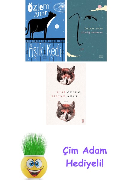 Özlem Anar 3 Kitap Seti + Çim Adam Hediye