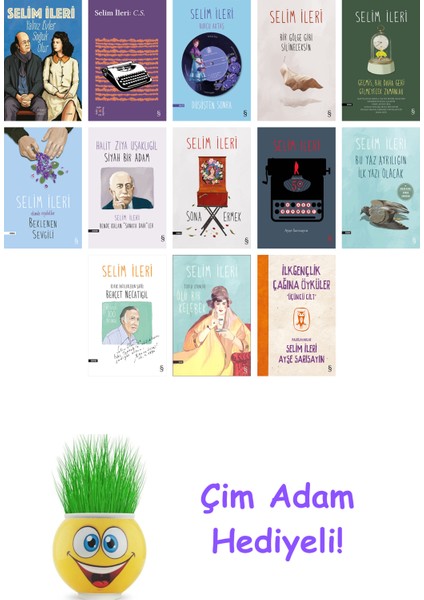 Selim Ileri 13 Kitap Seti + Çim Adam Hediye