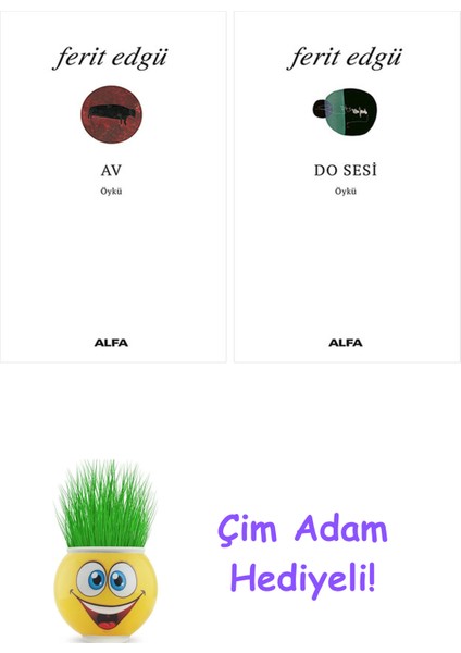 Ferit Edgü 2 Kitap Seti + Çim Adam Hediye