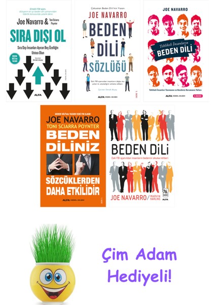 Joe Navarro 5 Kitap Seti + Çim Adam Hediye