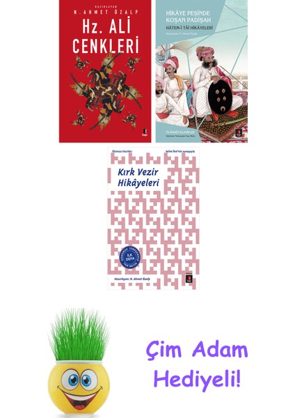 N. Ahmet Özalp 3 Kitap Seti + Çim Adam Hediye
