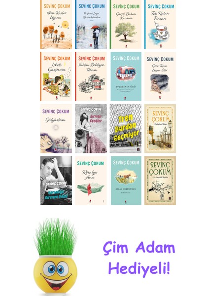 Sevinç Çokum 16 Kitap Seti + Çim Adam Hediye