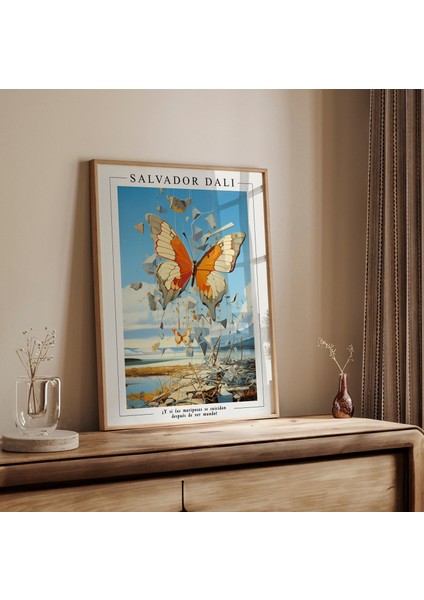 Salvador Dali Kelebek Duvar Kağıdı, Dali Duvar Sanatı, Ünlü Sanatçı Baskıları indirimleri