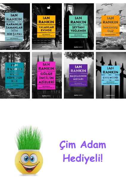 Ian Rankin 8 Kitap Seti + Çim Adam Hediye