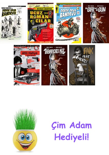 Murat Menteş 7 Kitap Seti + Çim Adam Hediye