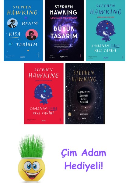 Stephen Hawking 5 Kitap Seti + Çim Adam Hediye