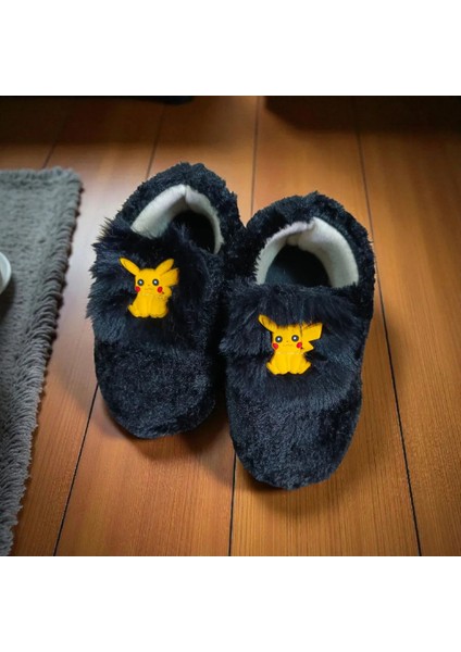 Pikachu Figürlü Çocuk Panduf Erkek Çocuk Panduf