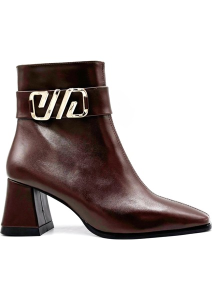 Santa Toka Detaylı Topuklu Kadın Bot Kahve fiyatları