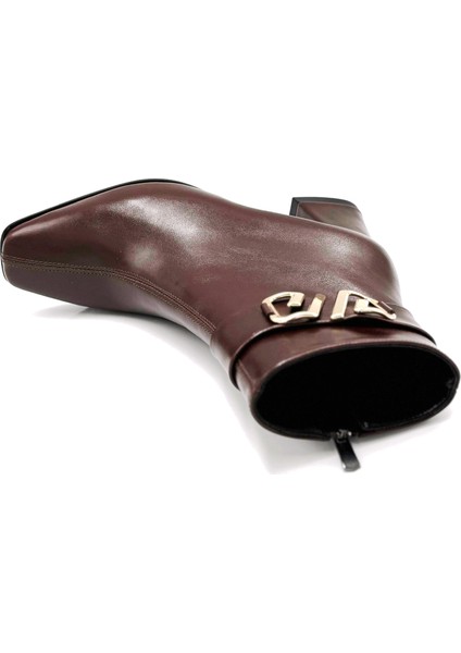 Santa Toka Detaylı Topuklu Kadın Bot Kahve fırsatları