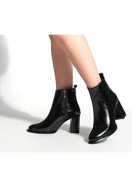 Simsim (Park Moda) Topuklu Fermuarlı Kadın Bot Siyah fiyatları