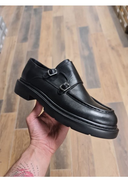 Tokalı Kışlık Klasik Hakiki Deri Erkek Ayakkabı