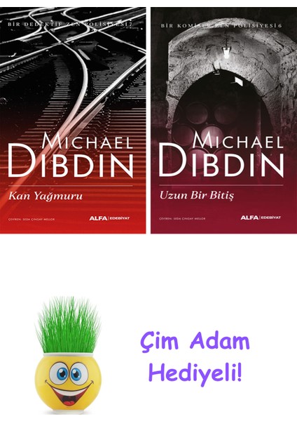 Michael Dibdin 2 Kitap Seti + Çim Adam Hediye
