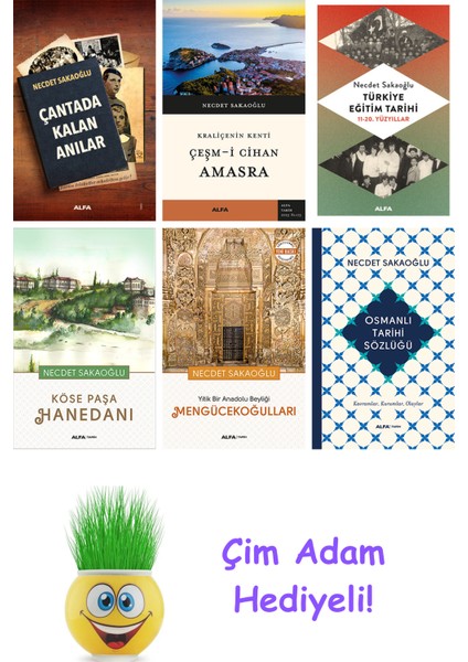 Necdet Sakaoğlu 6 Kitap Seti + Çim Adam Hediye