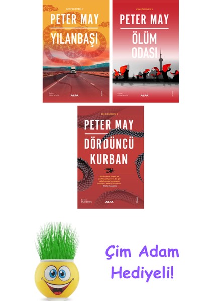 Peter May 3 Kitap Seti + Çim Adam Hediye
