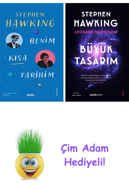 Stephen Hawking 2 Kitap Seti + Çim Adam Hediye