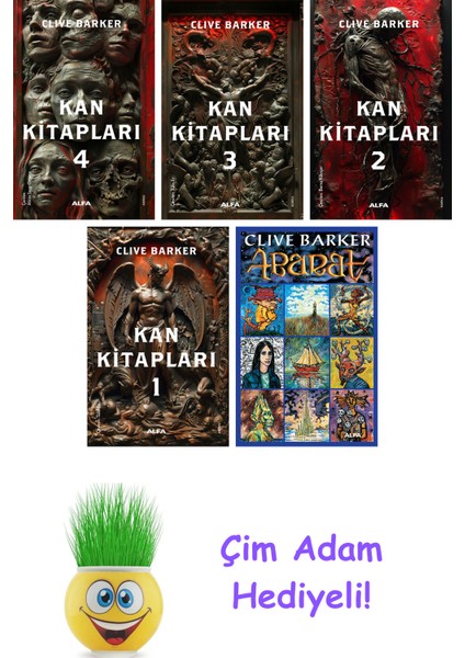 Clive Barker 5 Kitap Seti + Çim Adam Hediye