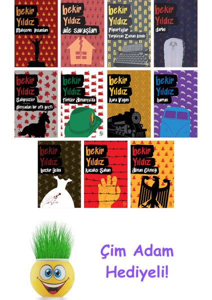 Bekir Yıldız 11 Kitap Seti + Çim Adam Hediye