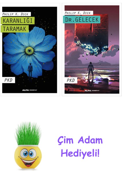 Philip K. Dick 2 Kitap Seti + Çim Adam Hediye