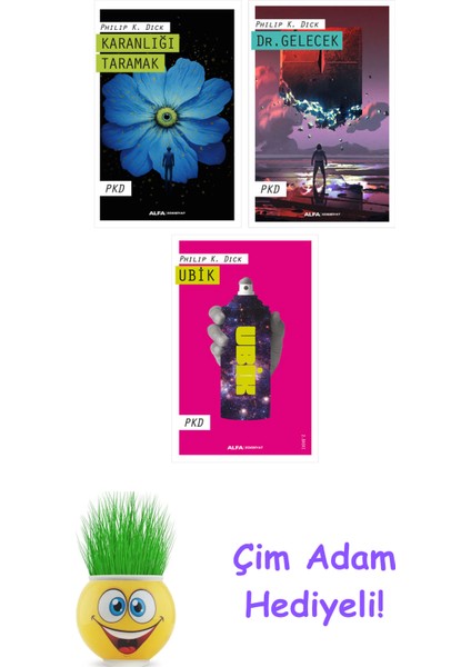 Philip K. Dick 3 Kitap Seti + Çim Adam Hediye