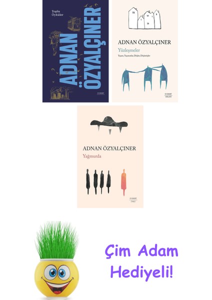 Adnan Özyalçıner 3 Kitap Seti + Çim Adam Hediye
