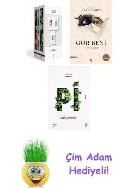 Akilah Azra Kohen 3 Kitap Seti + Çim Adam Hediye