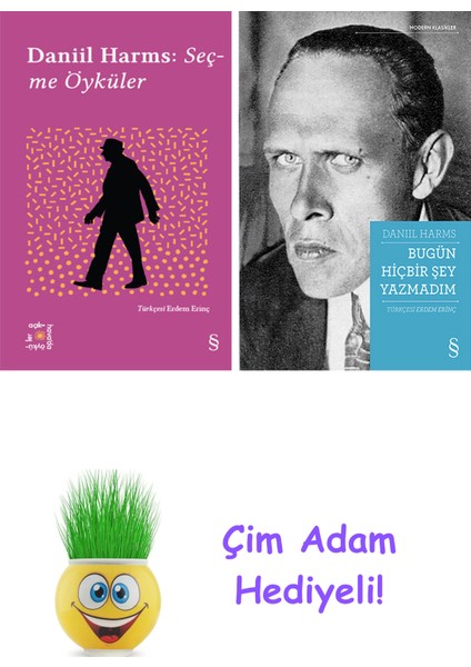 Daniil Harms 2 Kitap Seti + Çim Adam Hediye