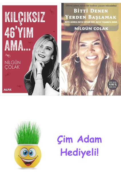 Nilgün Çolak 2 Kitap Seti + Çim Adam Hediye