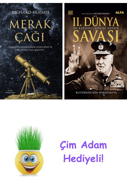 Richard Holmes 2 Kitap Seti + Çim Adam Hediye