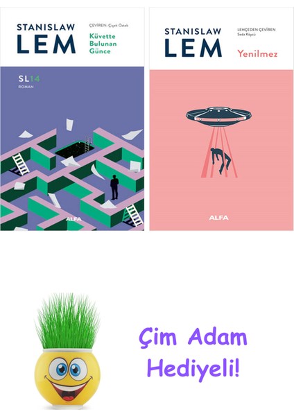 Stanislaw Lem 2 Kitap Seti + Çim Adam Hediye