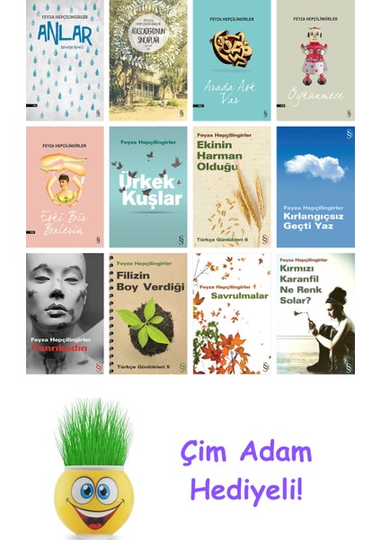 Feyza Hepçilingirler 12 Kitap Seti + Çim Adam Hediye