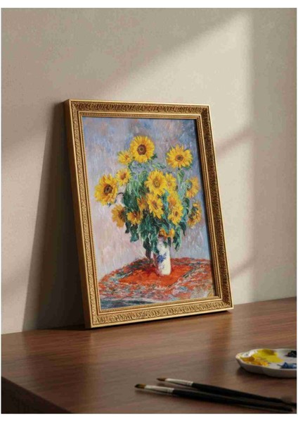 Bouquet Of Sunflowers By Claude Monet 120 , 255 , 500 , 1000 Parça Ahşap (Mdf) Puzzle Yapboz fiyatları