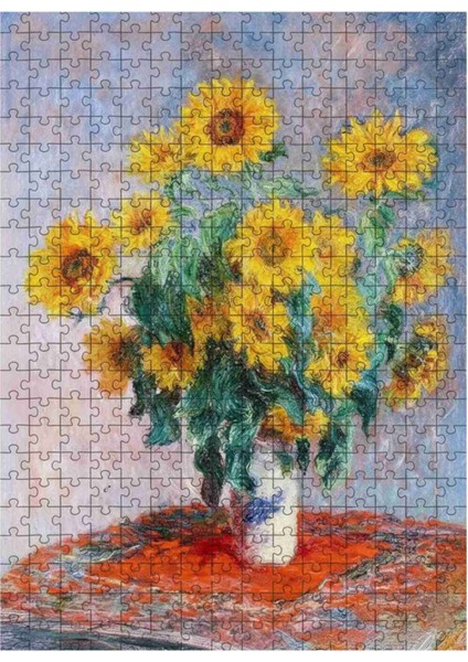 Bouquet Of Sunflowers By Claude Monet 120 , 255 , 500 , 1000 Parça Ahşap (Mdf) Puzzle Yapboz fırsatları