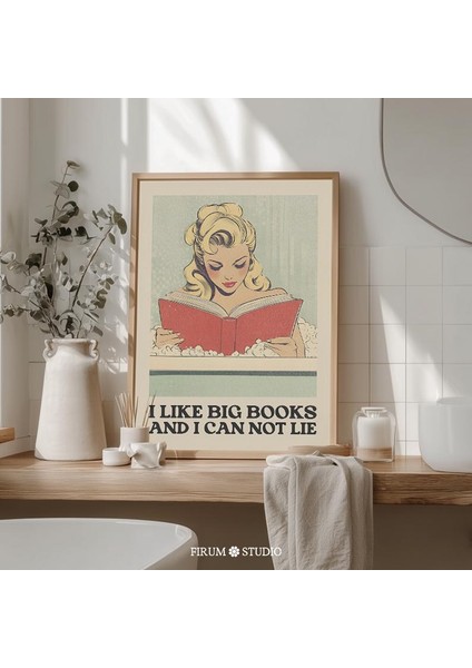 Komik Retro Kitap Sever Banyo Duvar Sanatı