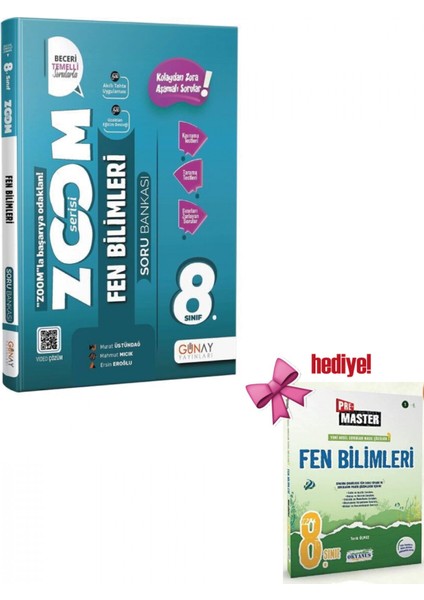 Günay 8.sınıf Zoom Serisi Fen Bilimleri Soru Bankası Günay Yayınl