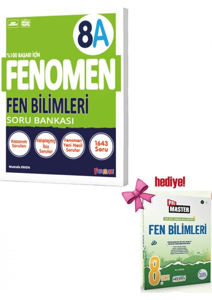 Fenomen 8. Sınıf Fenomen Fen Bilimleri A Soru Bankası + Okyanus F