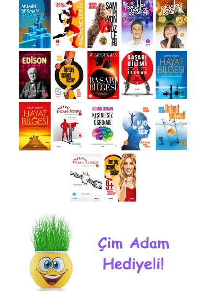 Mümin Sekman 17 Kitap Seti + Çim Adam Hediye
