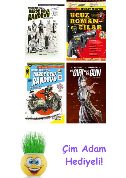 Murat Menteş 4 Kitap Seti + Çim Adam Hediye