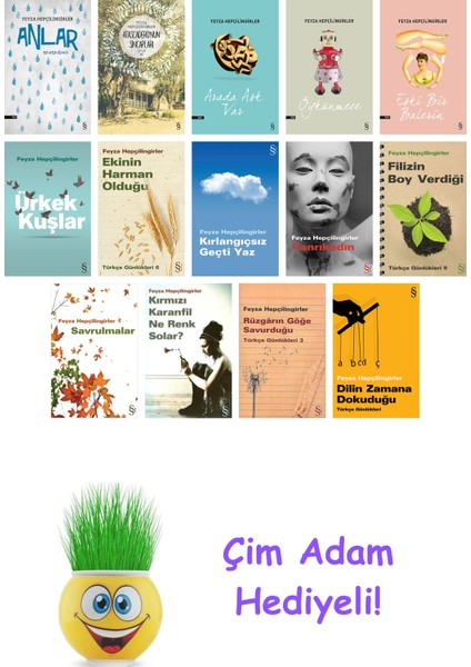 Feyza Hepçilingirler 14 Kitap Seti + Çim Adam Hediye