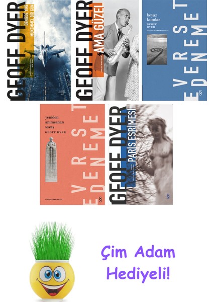 Geoff Dyer 5 Kitap Seti + Çim Adam Hediye